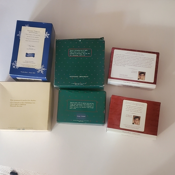 Hallmark Christmas Ornaments - Cars - Roadmaster, Santa Car  , fire eng LOT Of 6 - Picture 4 of 8